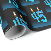 45歳の誕生日ろうそく（目玉付き） ラッピングペーパー (ロールコーナー)