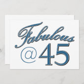 45歳の誕生日デザイン (正面/裏面)