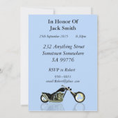 45歳の誕生日パーティーの招待 招待状 (裏面)