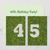 45歳の誕生日パーティー！招待状のカスタマイズ 招待状 (正面/裏面)