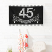 45歳の誕生日パーティー 横断幕 (インサイチュ)