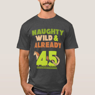 45歳の誕生日プレゼントにおすすめの馬のレトロなデザイン 女性へのギフト Tシャツ