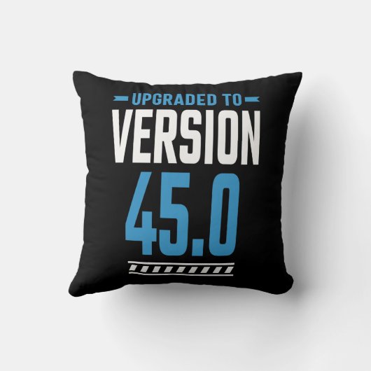 45歳の誕生日 クッション (裏面)