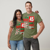 45歳の誕生日 ダーツ 面白いフレーズ ダーツの名言 Tシャツ (ユニセックス)