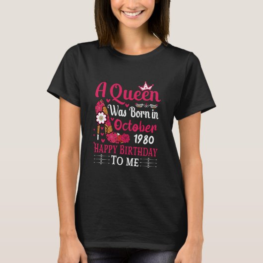 45歳の誕生日 ハイヒールが女王に生まれ変わる Tシャツ (正面)