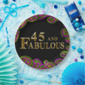 45歳の誕生日 ペーパープレート (パーティー)