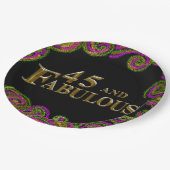 45歳の誕生日 ペーパープレート (アングル)