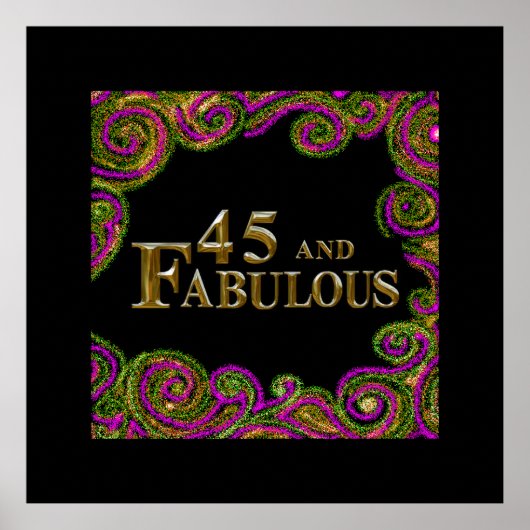 45歳の誕生日 ポスター (正面)