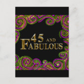45歳の誕生日 ポストカード (正面)