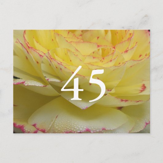 45歳の誕生日 ポストカード (正面)