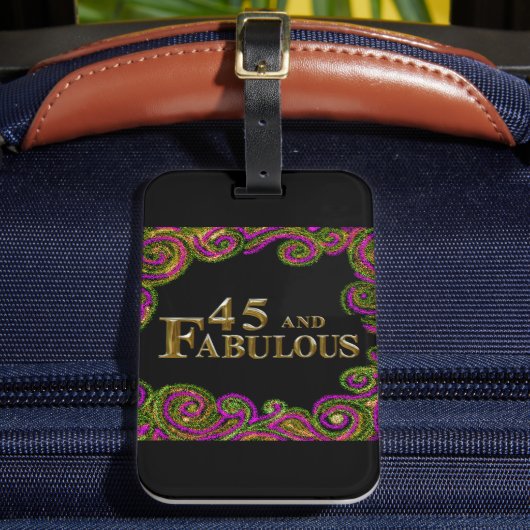 45歳の誕生日 ラゲッジタグ (正面インサイチュ2)