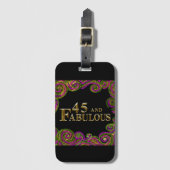 45歳の誕生日 ラゲッジタグ (正面縦)