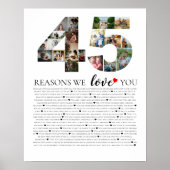 45歳の誕生日 愛している理由全部 ポスター (正面)