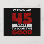45歳の誕生日 私を美しく見せてくれた 45歳の誕生日 ポストカード (正面)