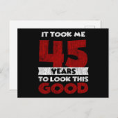 45歳の誕生日 私を美しく見せて 45歳の誕生日 ポストカード (正面/裏面)