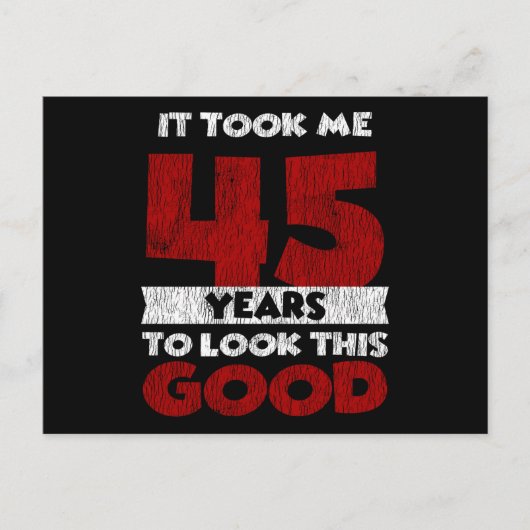 45歳の誕生日 私を美しく見せて 45歳の誕生日 ポストカード (正面)