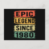 45歳の誕生日 1980 伝説の45歳誕生日 ポストカード (正面)