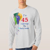 45歳の誕生日 Tシャツ (正面)