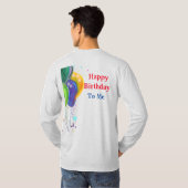 45歳の誕生日 Tシャツ (裏面フル)