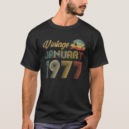 45歳ギフトヴィンテージ1977限定版45T Tシャツ (正面)