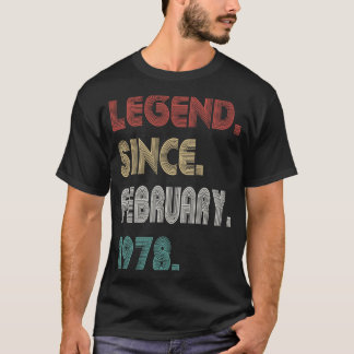 45歳ヴィンテージ伝説1978年2月45日 Tシャツ