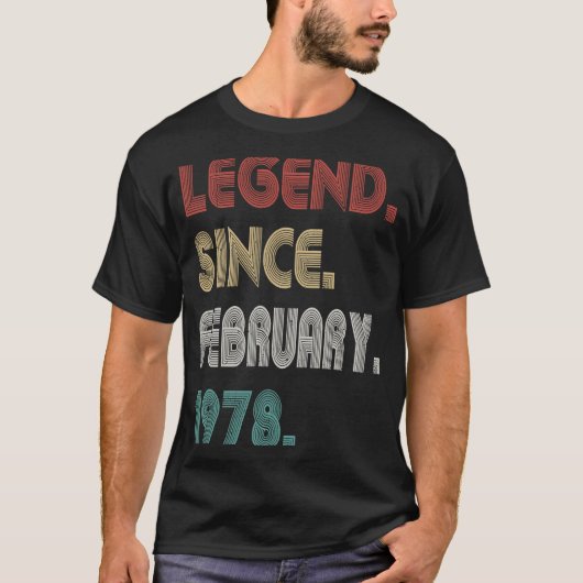 45歳ヴィンテージ伝説1978年2月45日 Tシャツ (正面)