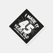 45歳皮肉ミームおもしろい45誕生日 スタンダードカクテルナプキン (角)