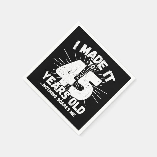 45歳皮肉ミームおもしろい45誕生日 スタンダードカクテルナプキン