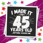 45歳皮肉ミームおもしろい45誕生日 スタンダードカクテルナプキン