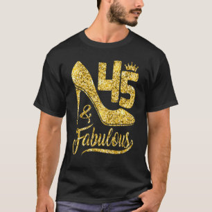 45歳45と素晴らしい45th誕生日クラウンSh Tシャツ