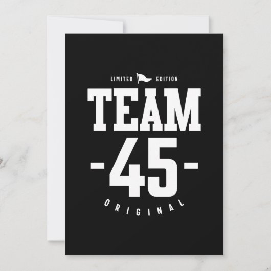 45歳 – 45誕生日ギフトおもしろい サンキューカード (正面)