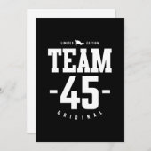 45歳 – 45誕生日ギフトおもしろい サンキューカード (正面/裏面)