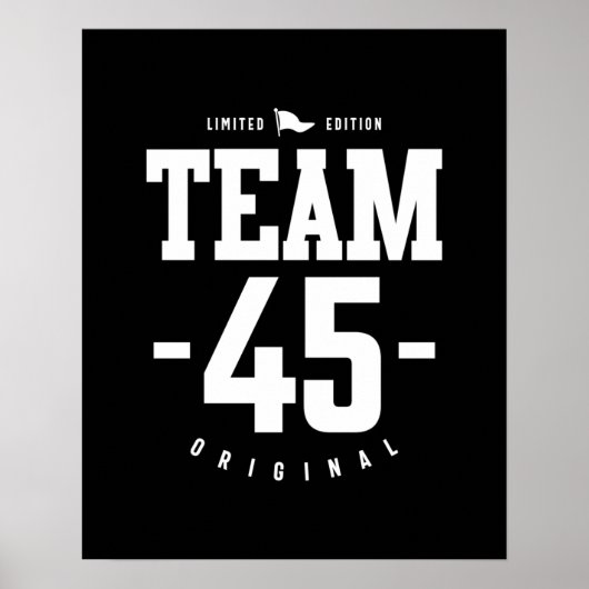 45歳 – 45誕生日ギフトおもしろい ポスター (正面)