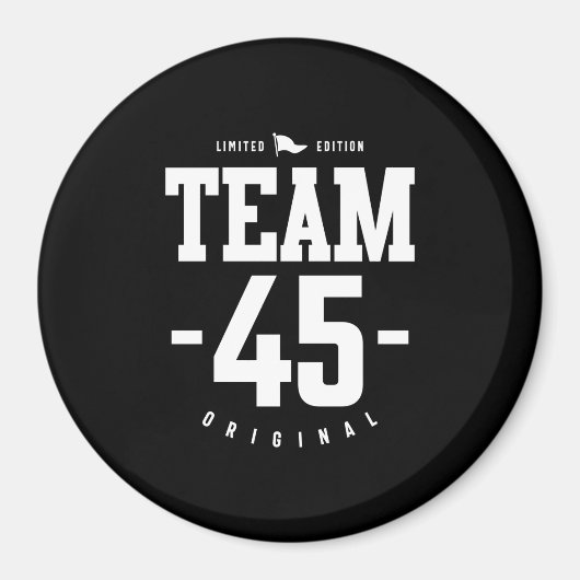 45歳 – 45誕生日ギフトおもしろい マグネット (正面)