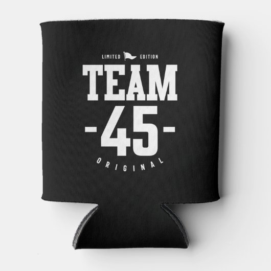 45歳 – 45誕生日ギフトおもしろい 缶クーラー (正面)