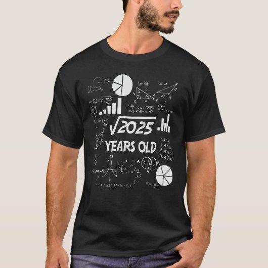 45歳Bday数学先生45番目の誕生日ギフト Tシャツ (正面)
