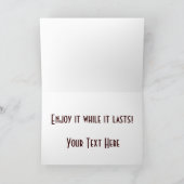 45番目の誕生日おもしろいヴィンテージ45歳 カード (内部)