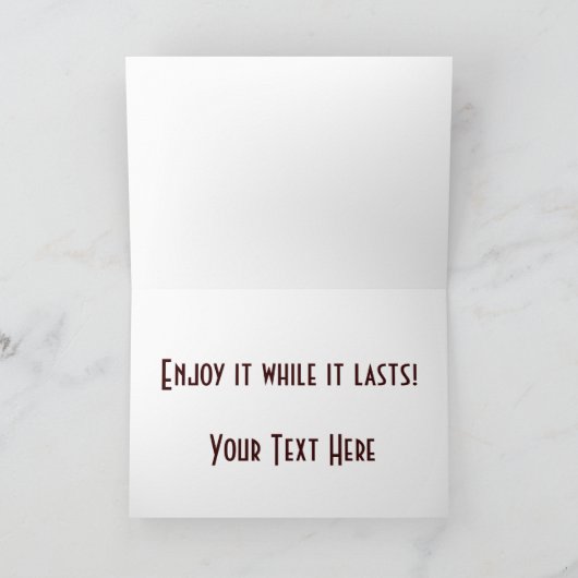 45番目の誕生日おもしろいヴィンテージ45歳 カード (内部)