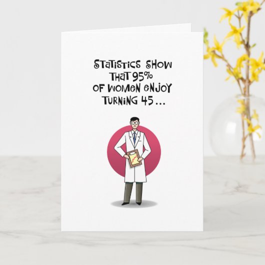 45番目の誕生日 カード (黄色い花)