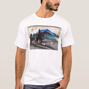 45石薬師宿、広重石薬師宿、広重、浮世絵 Tシャツ