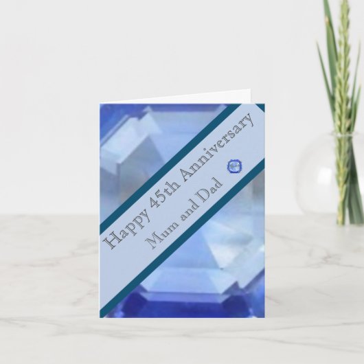 45結婚周年 カード (正面)