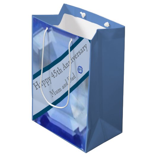 45結婚周年 ミディアムペーパーバッグ (正面アングル)