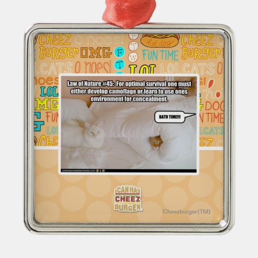 #45自然の法則 メタルオーナメント (正面)