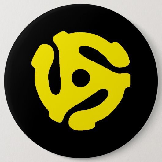 45記録的なアダプター 缶バッジ (正面)