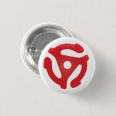 45記録的な中心ボタン 缶バッジ (正面&裏面)