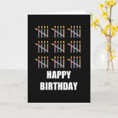 45誕生日とキャンドル カード (黄色い花)