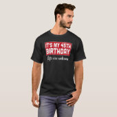 45誕生日は歓迎の悪いユーモアのサルカ Tシャツ (正面フル)