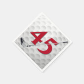 45誕生日ゴルフクラブナプキンス スタンダードカクテルナプキン (角)