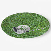 45誕生日ゴルフボール及びクラブ紙プレート ペーパープレート (アングル)