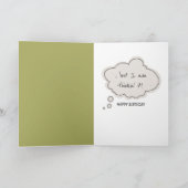 45誕生日ベア・オン・ザ・タイヤ・スイング カード (内部)